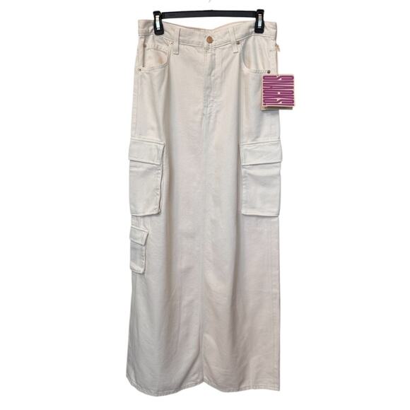 New ~ MOTHER DENIM ~ The Fun Dip Cargo Skirt Size 28 - Picture 4 of 10